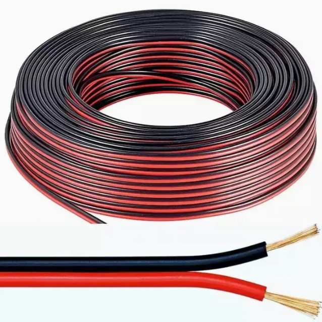 Speaker Cable 2 Core 1.5mm Red & Black (45 Meter)