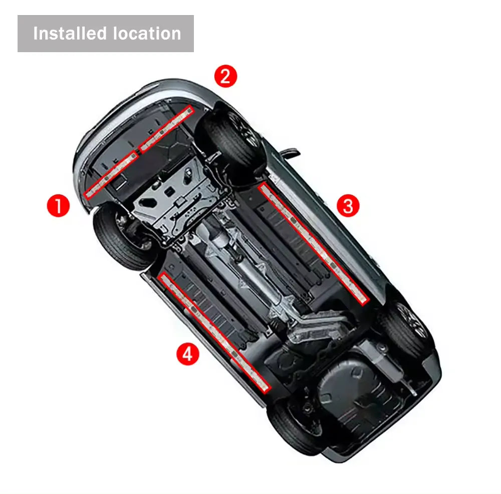 Underglow Neon Light Kit For Car (4Pcs set)