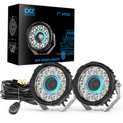 Round 7Inch Off-road Spotlight (2Pcs set)