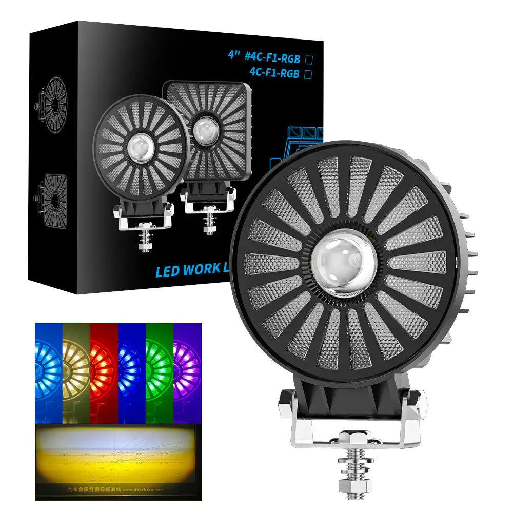 RGB Round LED Strobe Spotlight (1Pcs)