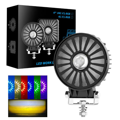 RGB Round LED Strobe Spotlight (1Pcs)