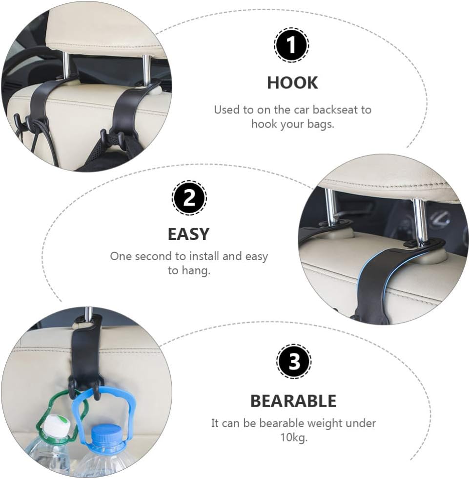 Car Headrest Hooks (2Pcs set)
