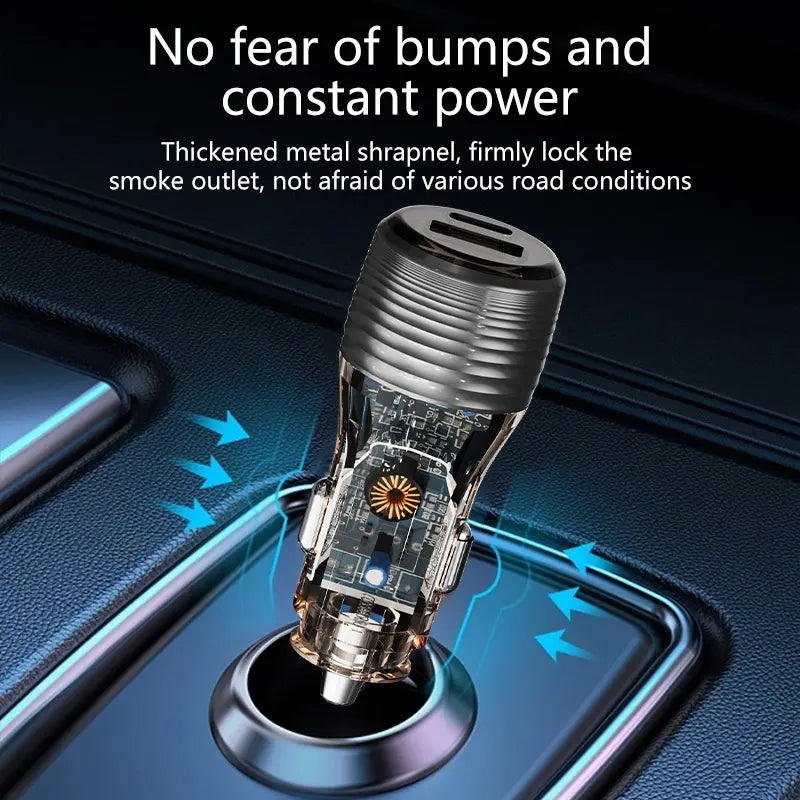 51W USB & C Port Fast Car Charger (1Pcs)