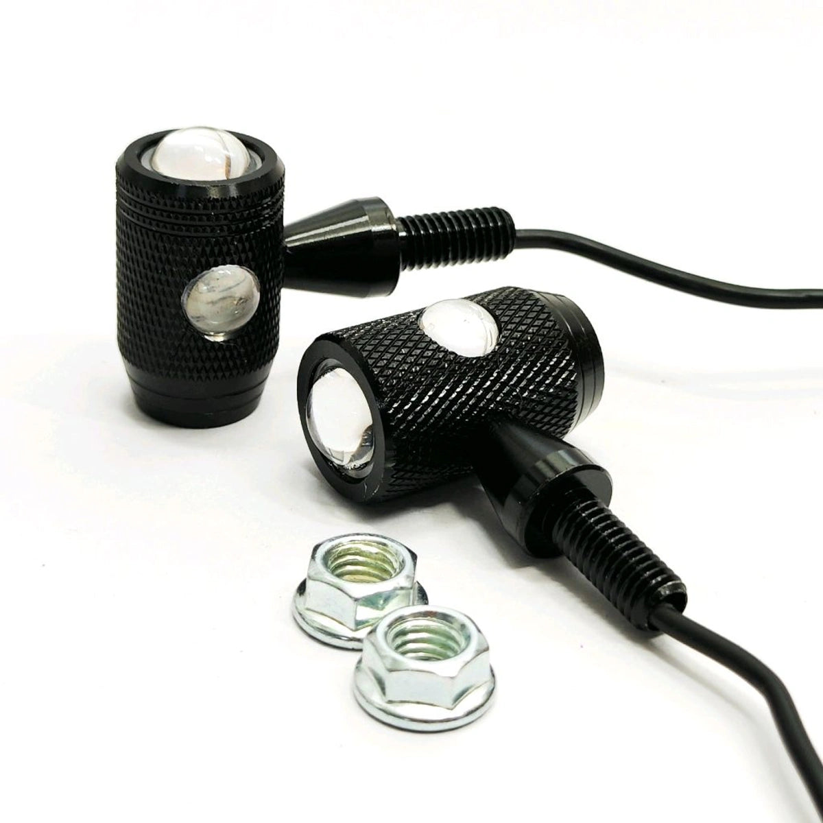 Mini Metal Bullet Turn Signals Both Side (2Pcs set)