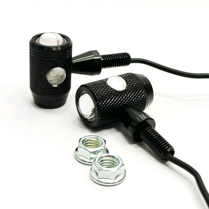 Mini Metal Bullet Turn Signals Both Side (2Pcs set)