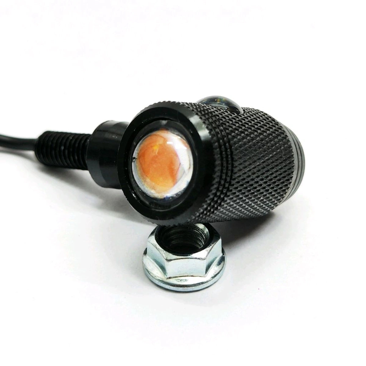 Mini Metal Bullet Turn Signals Both Side (2Pcs set)