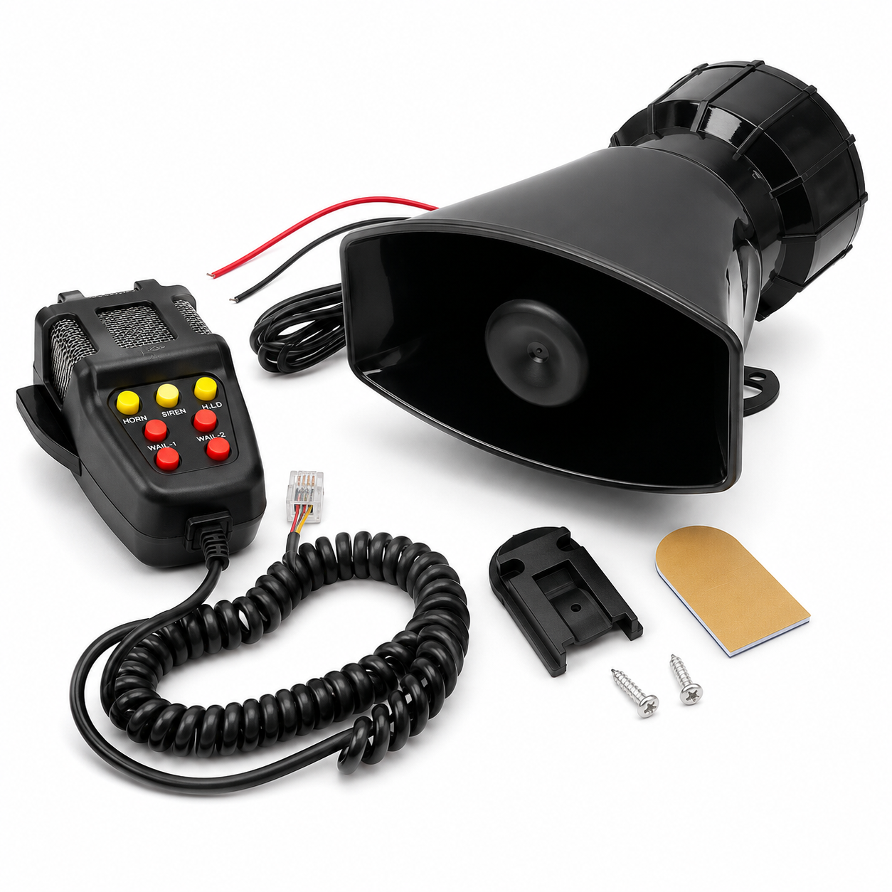 100W Siren & PA Mic System | 12V | 7 Tone