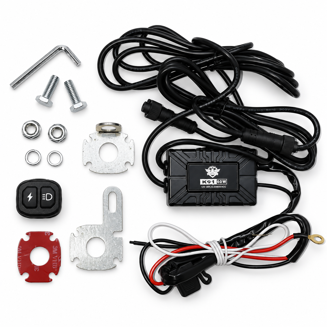 Ki Karry K91 60W 7000LM Wireless Remote Controlled Spotlights (1 Pair)