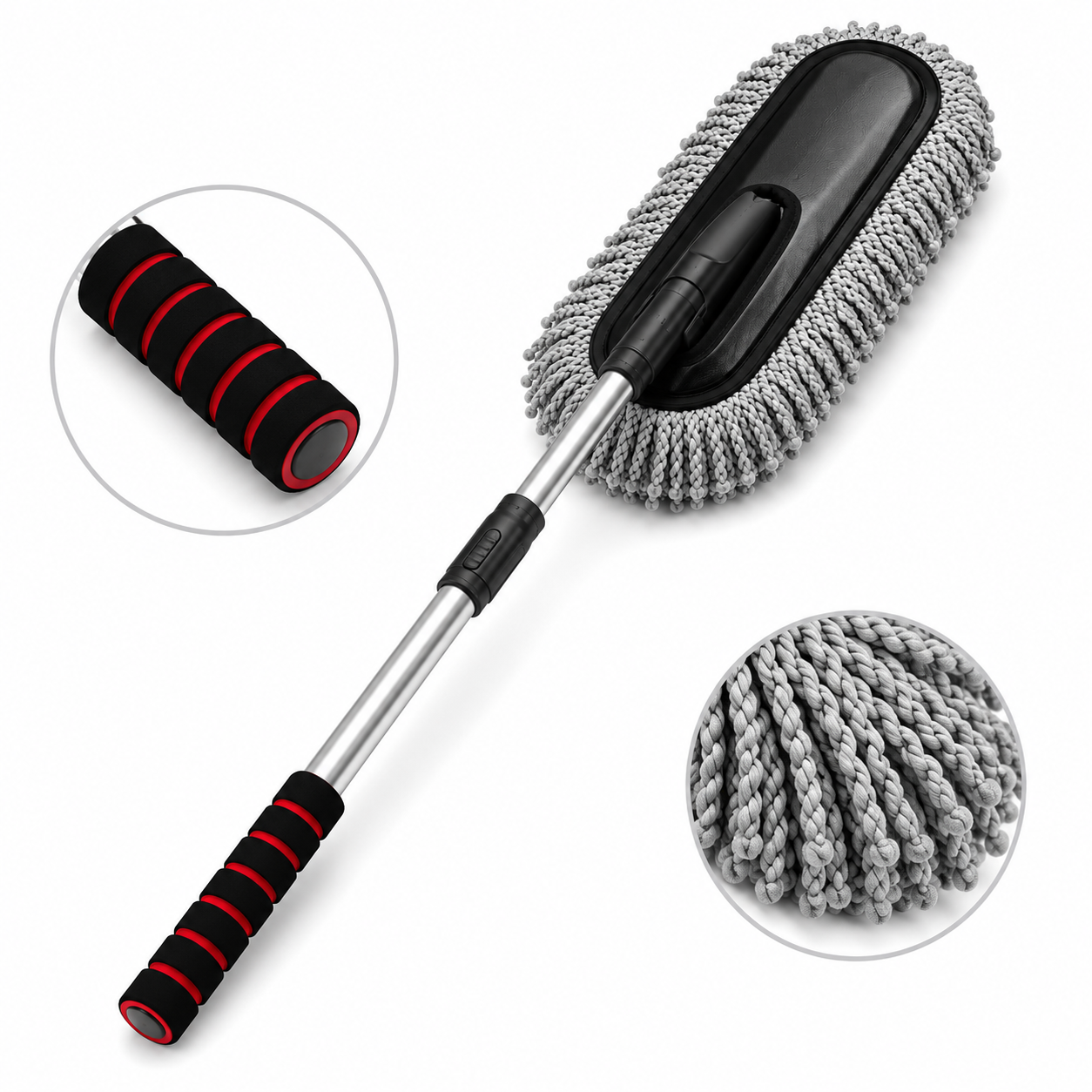 Premium Multi-Purpose Microfiber Car Duster & Washing Sponge