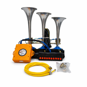 Bajrang 40 Way Ambarsariya Horn Kit for Truck Tractor | Punjabi Hindi Musical Air Horn 12V Digital Controller