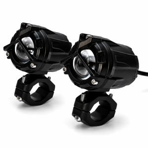 Ki Karry K93 45W Dual-Color Motorcycle Spotlights with Glowing Switch (1 Pair)