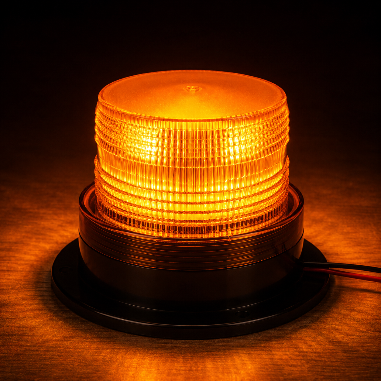 Universal 12V Revolving LED Beacon Light for Tractors & Commercial Trucks