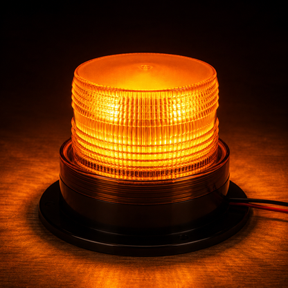 Universal 12V Revolving LED Beacon Light for Tractors & Commercial Trucks