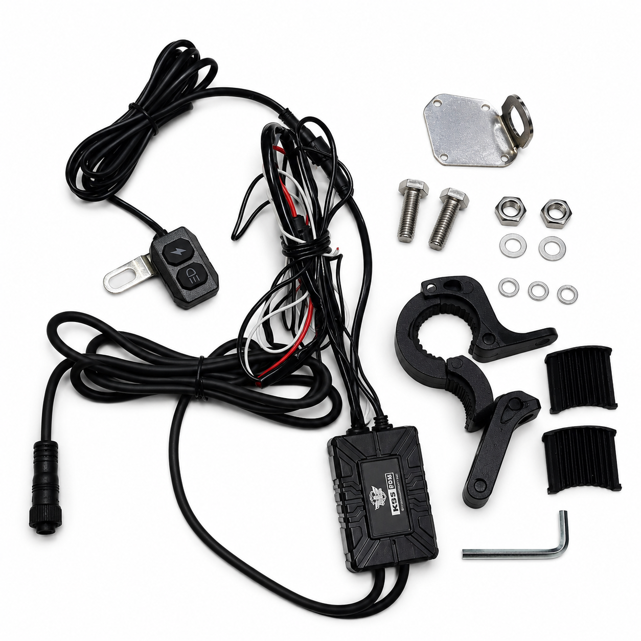 Ki Karry K95 60W 7000LM Dual-Color Motorcycle Spotlights (1 Pair)