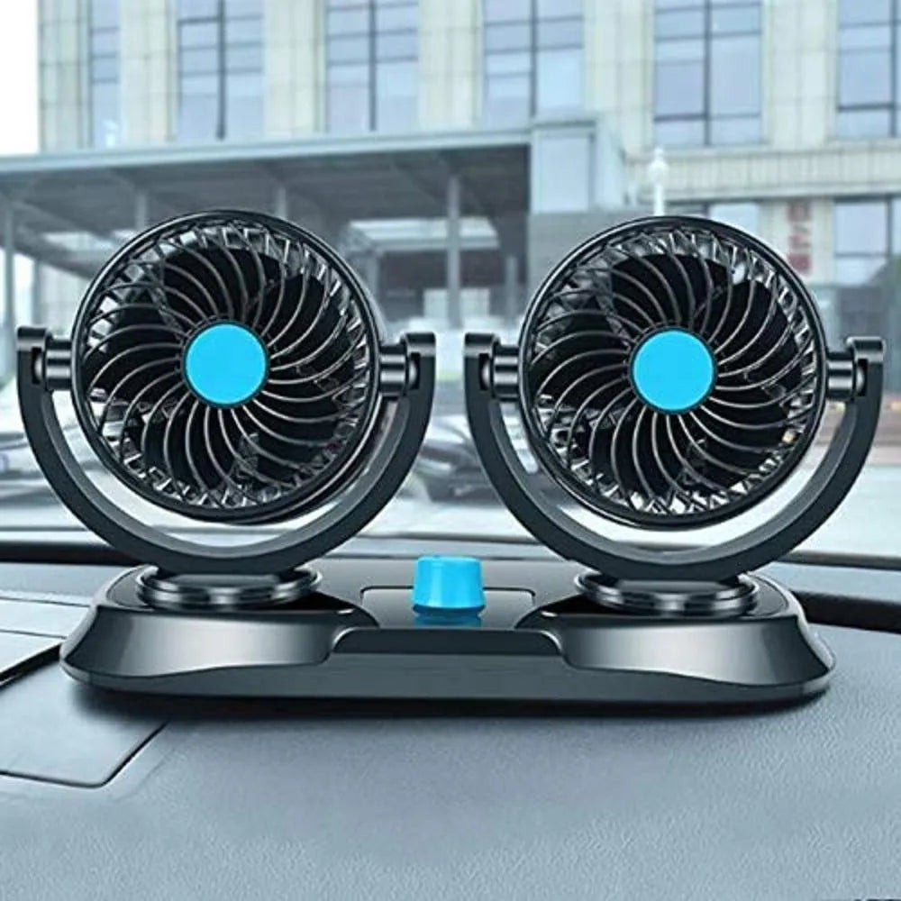 Dual Head Car Fan  (1Pcs)