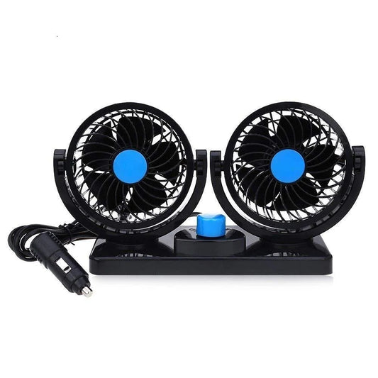 Dual Head Car Fan  (1Pcs)